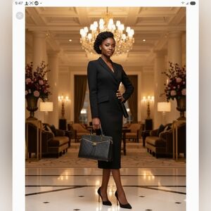 Louis Vuitton Black Monogram Bag and Wallet